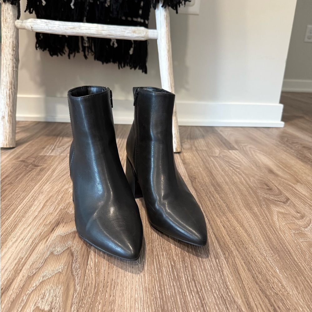Madden Girl Heeled Black Ankle Booties